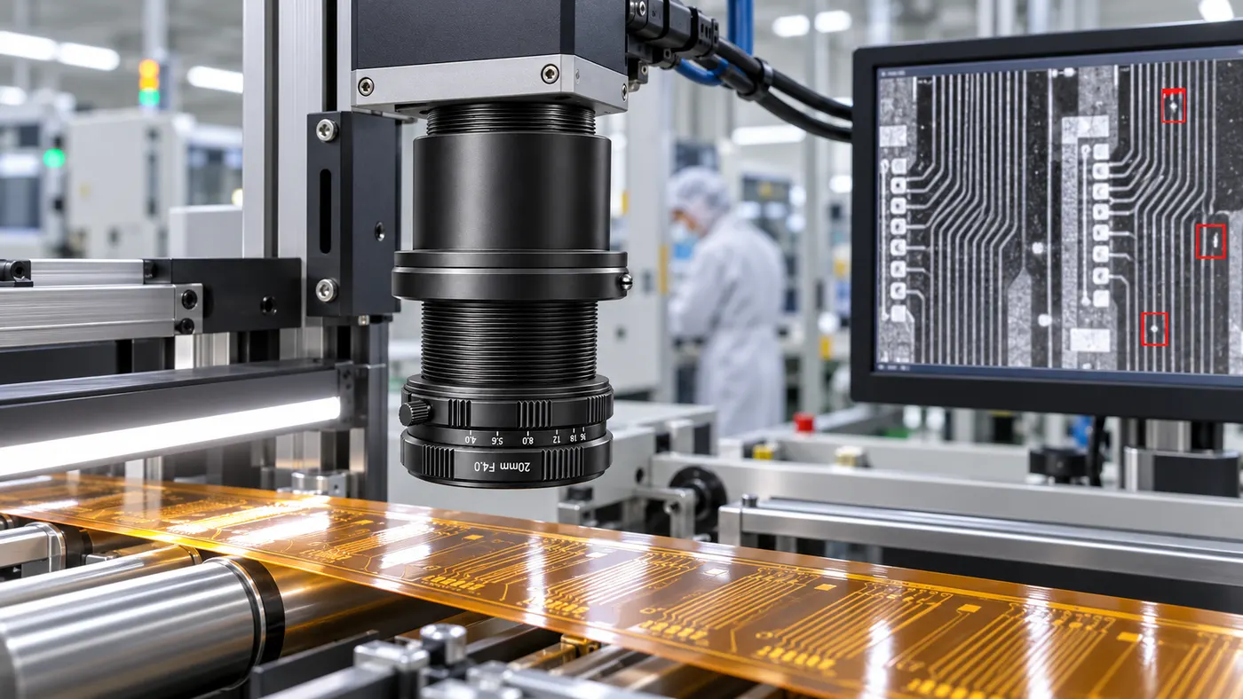 Precision metrology with a low-distortion machine vision lens