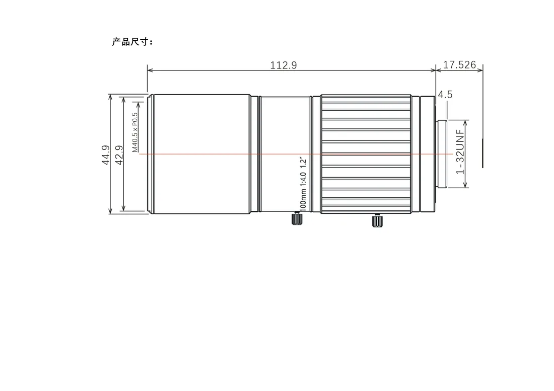 FA1004A dimensional drawing and specification table, from the FA1004A datasheet